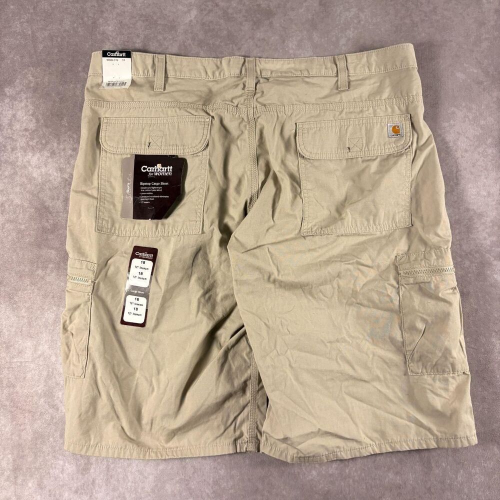 carhartt ripstop tan cargo shorts brand new with tags